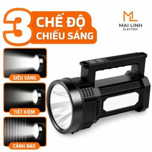 Đèn pin đa năng DPM3 MPE - đèn rọi 6.5W và đèn chiếu gần 2.5W - Cổng sạc USB Type C