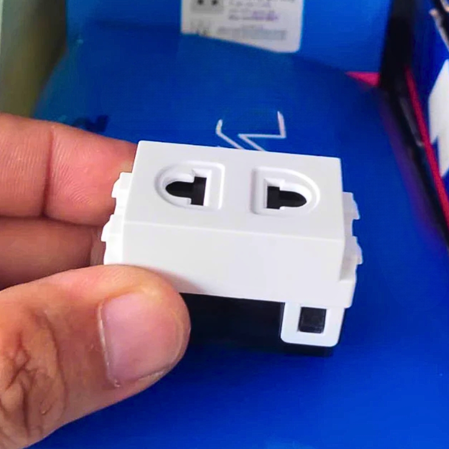 Hạt ổ cắm 2 chấu vặn vít mã A6USV MPE - Thiết bị điện Mai Linh Electric