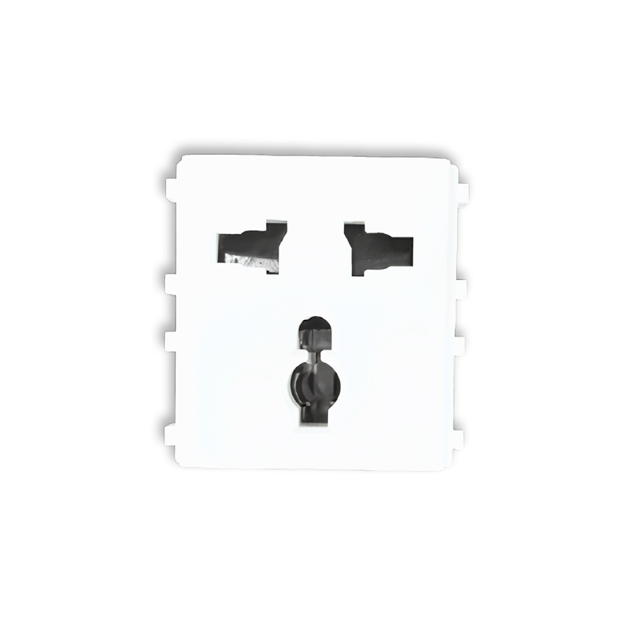 Hạt ổ cắm đa năng 2 Module mã A7UESM MPE - Thiết bị điện Mai Linh Electric