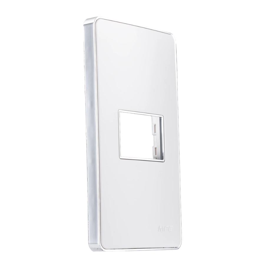 Mặt dùng cho 1 thiết bị viền bạc mã A601S MPE - Thiết bị điện Mai Linh Electric