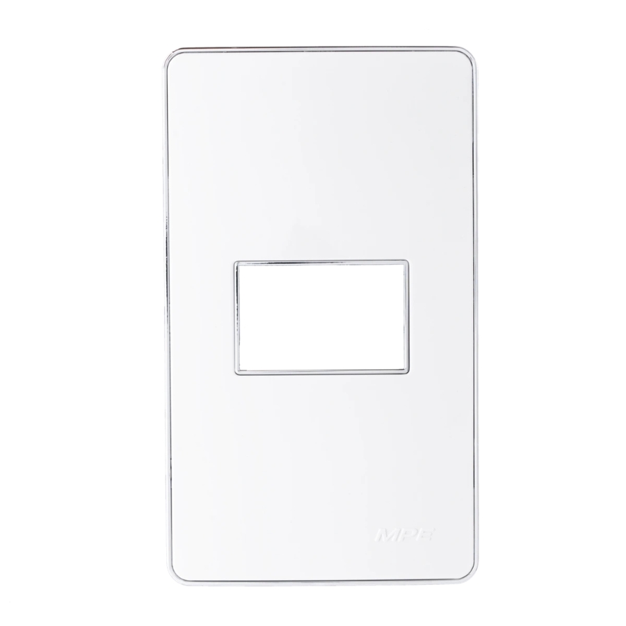 Mặt dùng cho 1 thiết bị viền bạc mã A601S MPE - Thiết bị điện Mai Linh Electric
