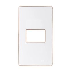 Mặt dùng cho 1 thiết bị viền vàng mã A601G MPE - Thiết bị điện Mai Linh Electric