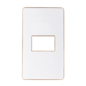 Mặt dùng cho 1 thiết bị viền vàng mã A601G MPE - Thiết bị điện Mai Linh Electric