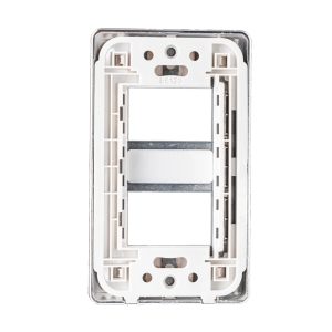 Mặt dùng cho 2 thiết bị viền bạc mã A602S MPE - Thiết bị điện Mai Linh Electric