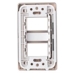 Mặt dùng cho 2 thiết bị viền vàng mã A602G MPE - Thiết bị điện Mai Linh Electric