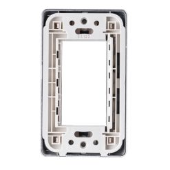 Mặt dùng cho 3 thiết bị viền bạc mã A603S MPE - Thiết bị điện Mai Linh Electric