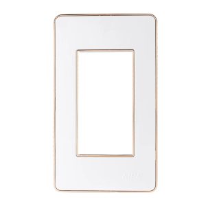 Mặt dùng cho 3 thiết bị viền vàng mã A603G MPE - thiết bị điện Mai Linh Electric