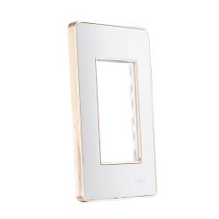 Mặt dùng cho 3 thiết bị viền vàng mã A603G MPE - thiết bị điện Mai Linh Electric