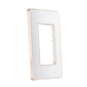 Mặt dùng cho 3 thiết bị viền vàng mã A603G MPE - thiết bị điện Mai Linh Electric