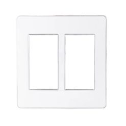 Mặt dùng cho 4-5-6 thiết bị viền bạc mã A60456S MPE - Thiết bị điện Mai Linh Electric