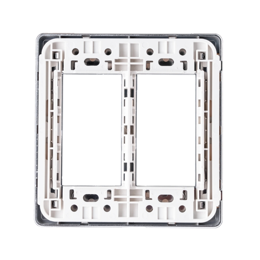 Mặt dùng cho 4-5-6 thiết bị viền bạc mã A60456S MPE - Thiết bị điện Mai Linh Electric