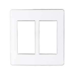 Mặt dùng cho 4-5-6 thiết bị viền bạc mã A60456S MPE - Thiết bị điện Mai Linh Electric