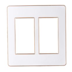 Mặt dùng cho 4-5-6 thiết bị viền vàng mã A60456G MPE - Thiết bị điện Mai Linh Electric