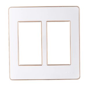 Mặt dùng cho 4-5-6 thiết bị viền vàng mã A60456G MPE - Thiết bị điện Mai Linh Electric
