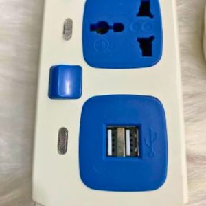 Ổ cắm di động 3 ổ cắm đa năng tích hợp 2 cổng sạc USB mã AM3S-2USB MPE - Thiết bị điện Mai Linh Electric