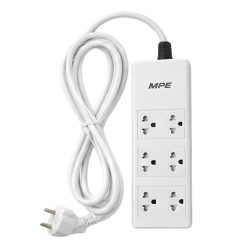 Ổ cắm di động 3 ổ cắm đôi ba chấu mã AM6S1 MPE - Thiết bị điện Mai Linh Electric