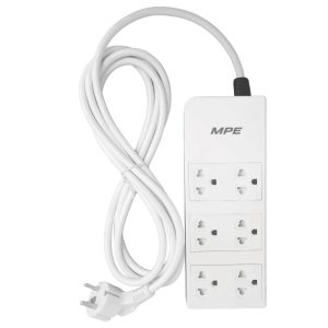 Ổ cắm di động 3 ổ cắm đôi ba chấu mã AM6S1 MPE - Thiết bị điện Mai Linh Electric