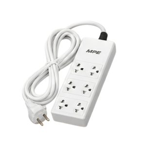 Ổ cắm di động 3 ổ cắm đôi ba chấu mã AM6S1 MPE - Thiết bị điện Mai Linh Electric