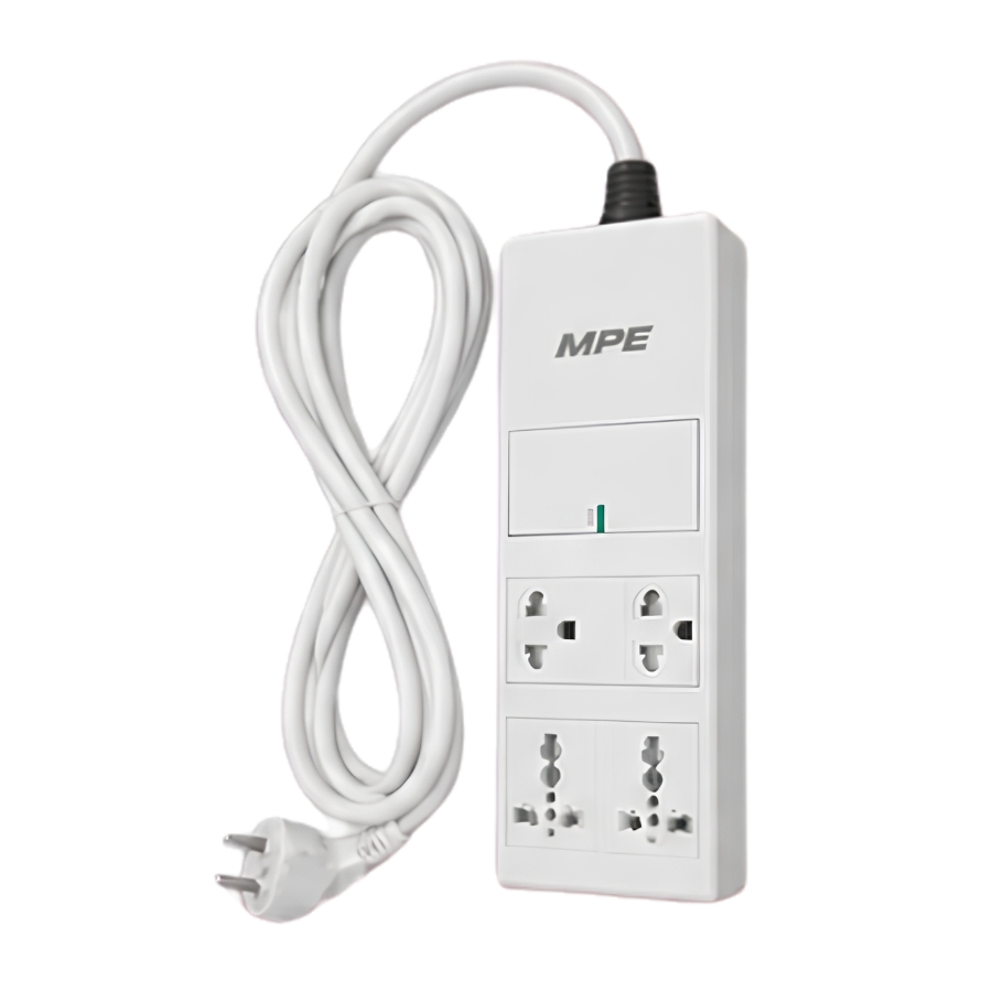 Ổ cắm di động 3 ổ cắm tích hợp công tắc 2 cực mã AM6S3 MPE- Thiết bị điện Mai Linh Electric