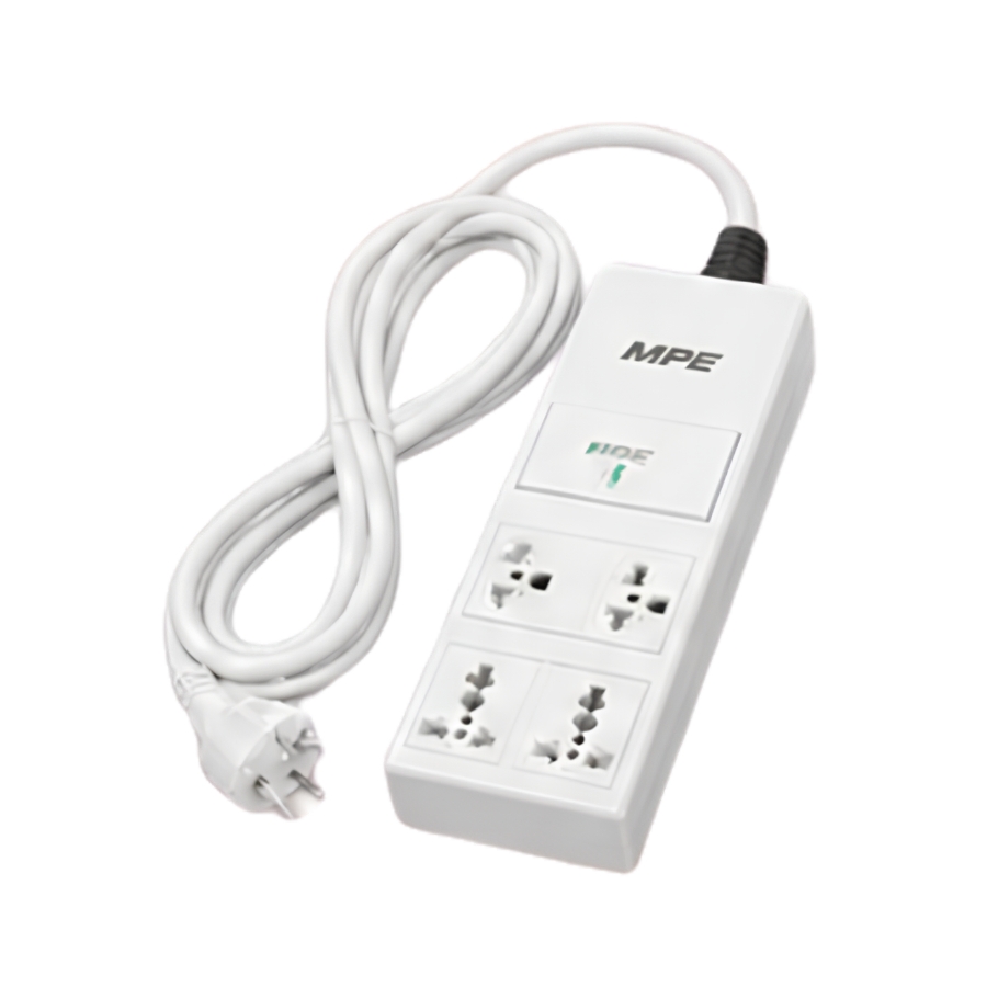 Ổ cắm di động 3 ổ cắm tích hợp công tắc 2 cực mã AM6S3 MPE- Thiết bị điện Mai Linh Electric
