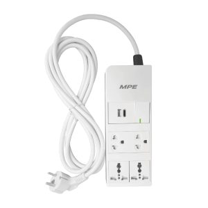 Ổ cắm di động 3 ổ cắm - tích hợp sạc USB - type C và công tắc 1 chiều AM6S4 MPE - Thiết bị điện Mai Linh Electric
