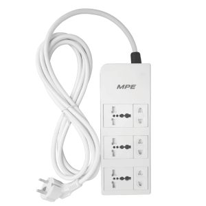 Ổ cắm di động 6 ổ cắm - đơn 2 chấu & đơn đa năng AM6S2 MPE - Thiết bị điện Mai Linh Electric