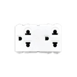 Ổ cắm đôi 3 chấu mã A6UES2 MPE - Thiết bị điện Mai Linh Electric