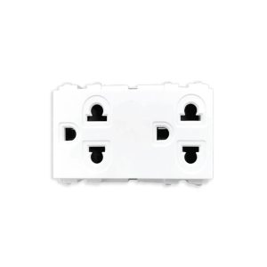 Ổ cắm đôi 3 chấu mã A6UES2 MPE - Thiết bị điện Mai Linh Electric