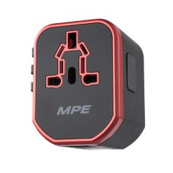 Ổ cắm du lịch đa năng - chân cắm kiểu Châu Âu - Úc - Mỹ - Tích hợp 2 sạc USB mã TA5 MPE - Thiết bị điện Mai Linh Electric