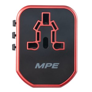 Ổ cắm du lịch đa năng - chân cắm kiểu Châu Âu - Úc - Mỹ - Tích hợp 2 sạc USB mã TA5 MPE - Thiết bị điện Mai Linh Electric