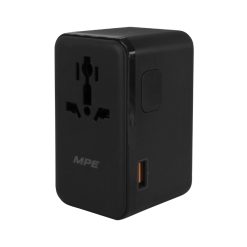 Ổ cắm du lịch đa năng tích hợp 3 cổng USB-C và 1 cổng USB-A sạc nhanh GaN 140W mã TA8 MPE - Thiết bị điện Mai Linh Electric