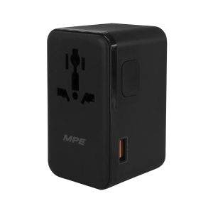 Ổ cắm du lịch đa năng tích hợp 3 cổng USB-C và 1 cổng USB-A sạc nhanh GaN 140W mã TA8 MPE - Thiết bị điện Mai Linh Electric