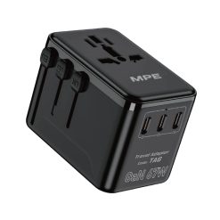 Ổ cắm du lịch đa năng tích hợp 3 cổng USB-C và 1 cổng USB-A sạc nhanh GaN 67W mã TA6 MPE - Thiết bị điện Mai Linh Electric