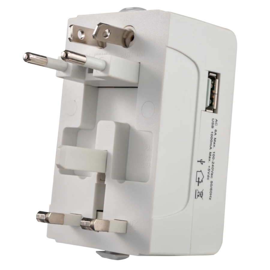 Ổ cắm du lịch tích hợp cổng USB mã TA2 MPE - Thiết bị điện Mai Linh Electric