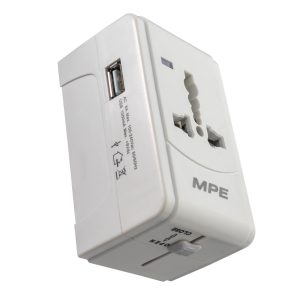 Ổ cắm du lịch tích hợp cổng USB mã TA2 MPE - Thiết bị điện Mai Linh Electric