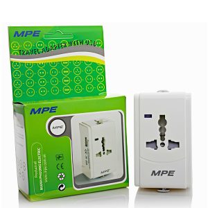Ổ cắm du lịch tích hợp cổng USB mã TA2 MPE - Thiết bị điện Mai Linh Electric