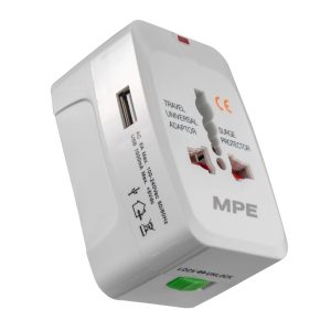 Ổ cắm du lịch tích hợp cổng USB mã TA3 MPE - Thiết bị điện Mai Linh Electric