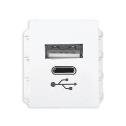 Ổ cắm sạc USB type A và type C dòng điện DC 5V-3.1A mã A6USB-A/C MPE - Thiết bị điện Mai Linh Electric