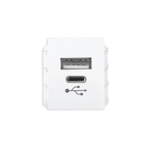 Ổ cắm sạc USB type A và type C dòng điện DC 5V-3.1A mã A6USB-A/C MPE - Thiết bị điện Mai Linh Electric