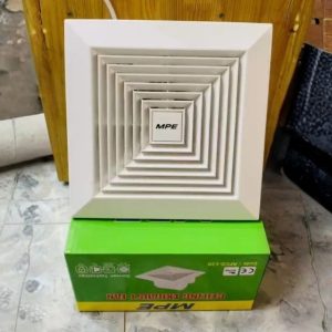 Quạt hút âm trần mô tơ bạc đạn mặt vuông đục lỗ trần 198mm mã AFC2-130 MPE - Thiết bị điện Mai Linh Electric