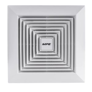 Quạt hút âm trần mô tơ bạc đạn mặt vuông đục lỗ trần 258mm mã AFC2-300 MPE - Thiết bị điện Mai Linh Electric