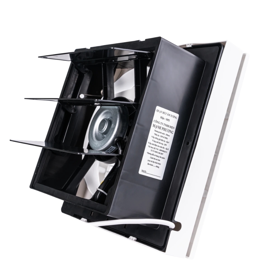 Quạt hút âm tường mô tơ bạc đạn mặt vuông đục lỗ tường 290mm mã AF2-250 MPE - Thiết bị điện Mai Linh Electric