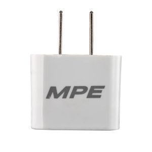 Ổ cắm du lịch - chân cắm dẹp - tròn mã AD1 MPE - Thiết bị điện Mai Linh Electric