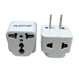 Ổ cắm du lịch - chân cắm dẹp - tròn mã AD1 MPE - Thiết bị điện Mai Linh Electric