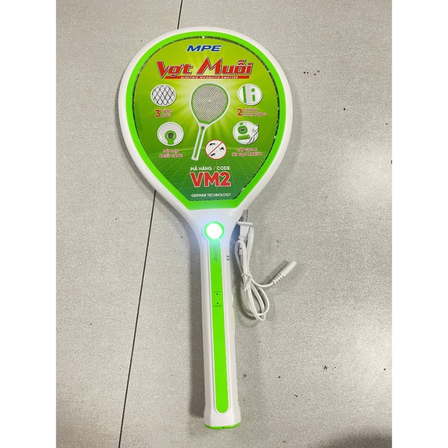 Vợt muỗi có 2 chế độ hoạt động - Tích hợp đèn led chiếu sáng VM2 MPE - Thiết bị điện Mai Linh Electric