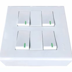 Bộ công tắc đôi 4 công tắc và đế nổi đôi vặn vít A60B24V MPE - Thiết bị điện Mai Linh Electric