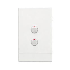 Bộ công tắc đơn - 2 công tắc và đế nổi đơn A20B12N MPE - Thiết bị điện Mai Linh Electric