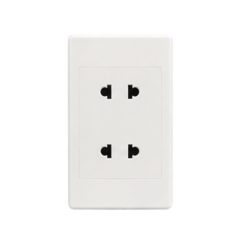 Bộ ổ cắm đơn - 2 ổ cắm 2 chấu và đế nổi đơn A20B12U MPE - Thiết bị điện Mai Linh Electric