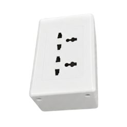Bộ ổ cắm đơn - 2 ổ cắm đa năng và đế nổi đơn A20B12UM MPE - Thiết bị điện Mai Linh Electric