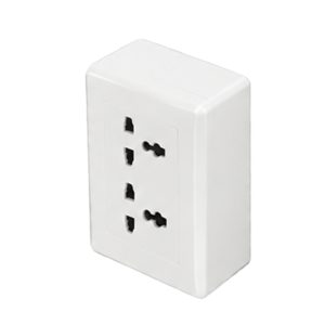 Bộ ổ cắm đơn - 2 ổ cắm đa năng và đế nổi đơn A20B12UM MPE - Thiết bị điện Mai Linh Electric